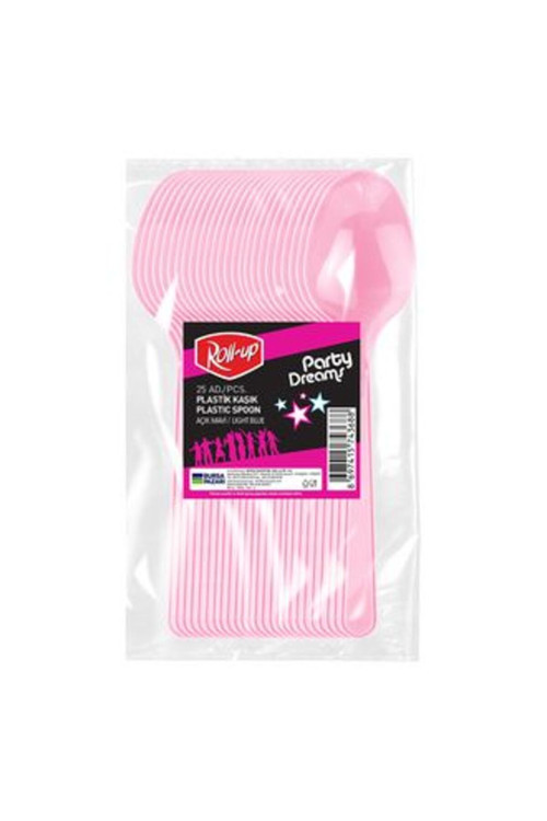 2 Adet Party Dreams Kaşık Pembe 25'Li