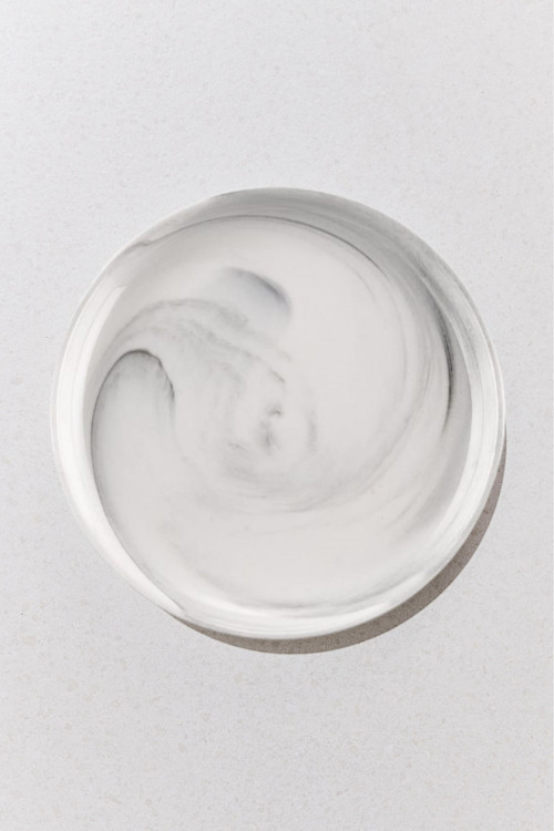 Marble Porselen Servis Tabağı Yuvarlak Gri - 1 Adet