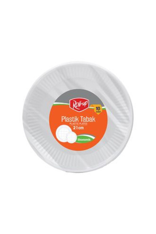 1 Adet Plastik Tabak 10'Lu 21 Cm
