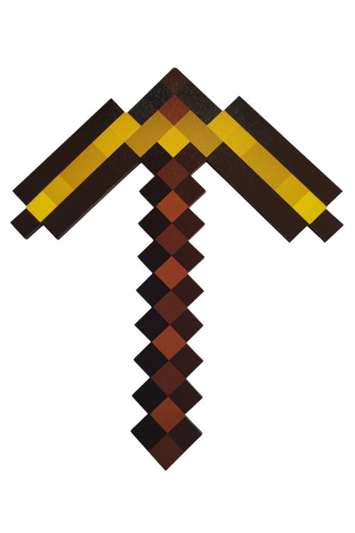 Ahşap MDF Minecraft Gold Kazma