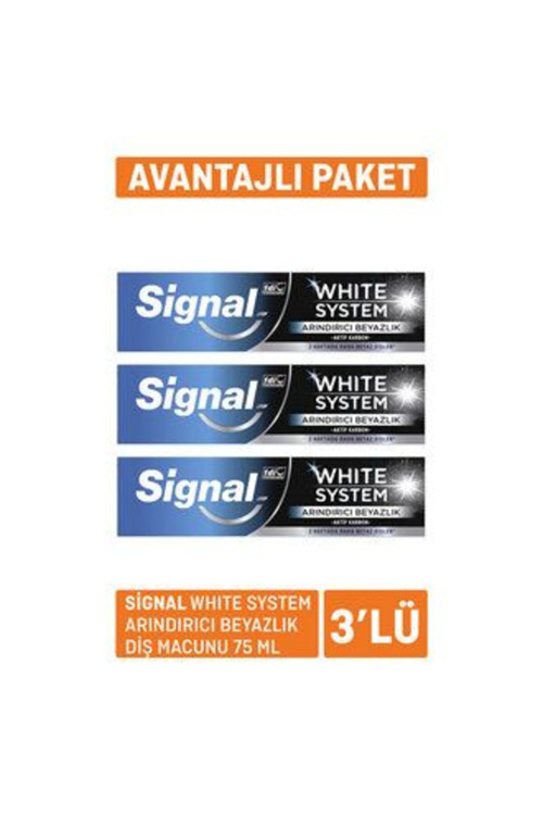 4 Adet White System Arındırıcı Beyazlık Diş Macunu 75Ml X 3