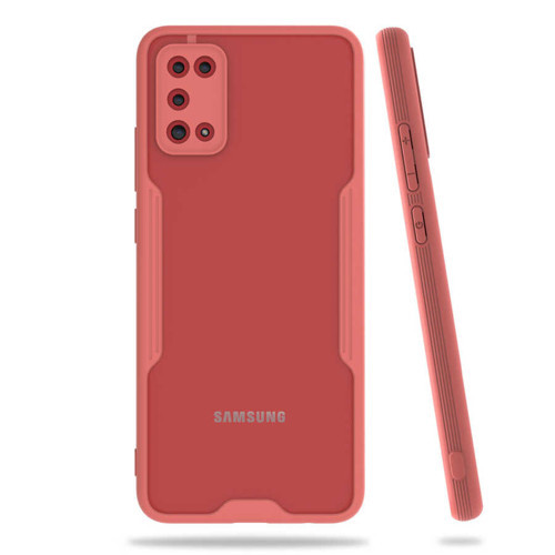 Galaxy A02S Kılıf Zore Parfe Kenarları Pastel Renk Silikon Kılıf