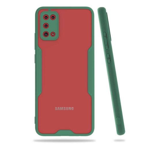 Galaxy A02S Kılıf Zore Parfe Kenarları Pastel Renk Silikon Kılıf