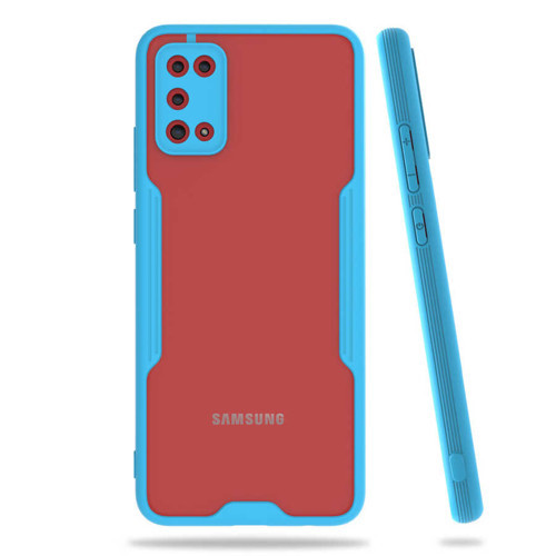 Galaxy A02S Kılıf Zore Parfe Kenarları Pastel Renk Silikon Kılıf