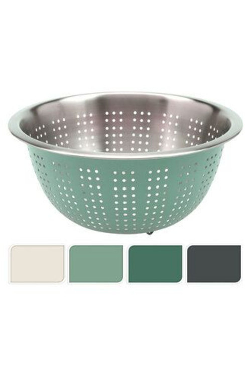 1 Adet Renkli Metal Süzgeç 24 Cm