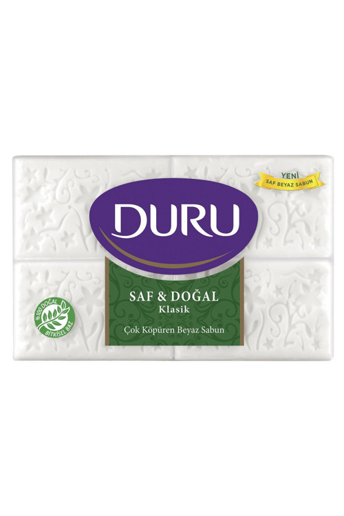 Saf&Doğal Klasik Beyaz Kalıp Sabun 600 G 4 Adet