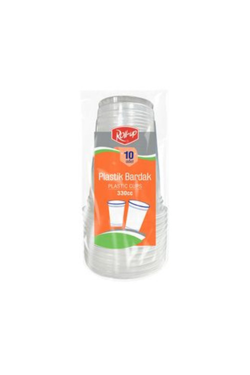 2 Adet Plastik Bardak 330 Cc 10'Lu