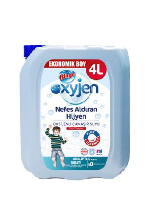 5 Adet Oksijen Çamaşır Suyu Okaliptus 4 L