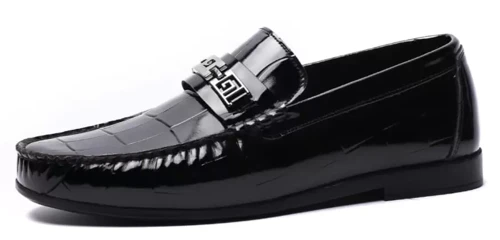 1642621 Siyah Rugan Erkek Loafer Günlük Deri Ayakkabı