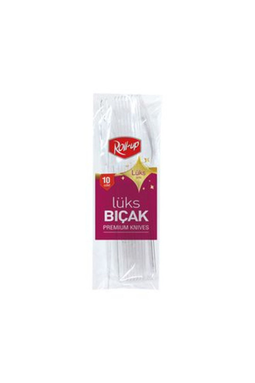 1 Adet Plastik Lüks Bıçak 10'Lu