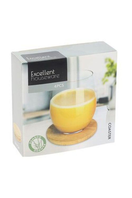 1 Adet Excellent Ahşap Bardak Altlığı