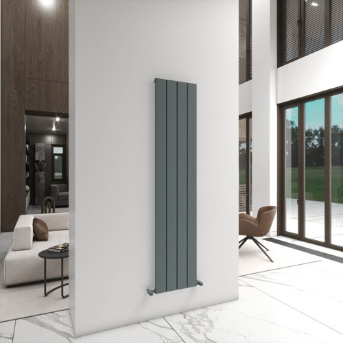 Angers Yakıt Tasarruflu Premium Malzeme Alüminyum Radyatör 180x29,5cm Kumlu Açık Gri