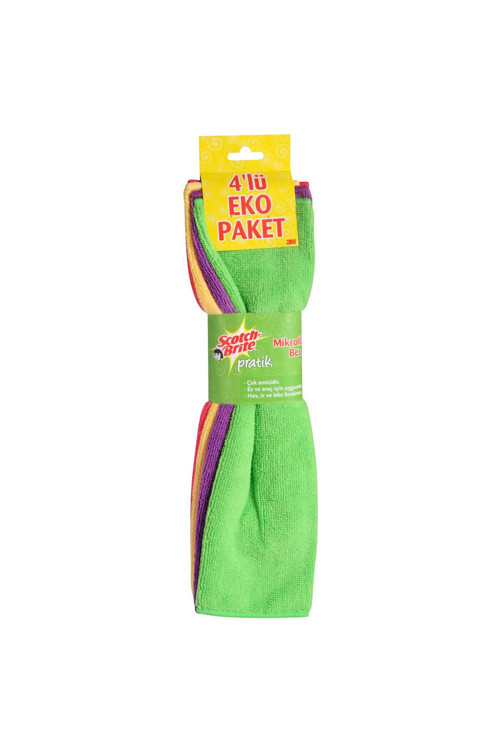 Brite Mikrofiber Açık Bez 4'Lü Retro