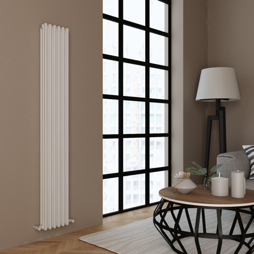 Tubulous Yakıt Tasarruflu Premium Malzeme Alüminyum Radyatör 180x27cm Kumlu Beyaz
