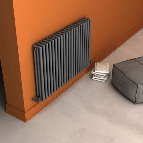 Tubulous Yakıt Tasarruflu Premium Malzeme Alüminyum Radyatör 60x90cm Kumlu Açık Gri