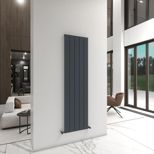 Angers Yakıt Tasarruflu Premium Malzeme Alüminyum Radyatör 180x29,5cm Kumlu Antrasit