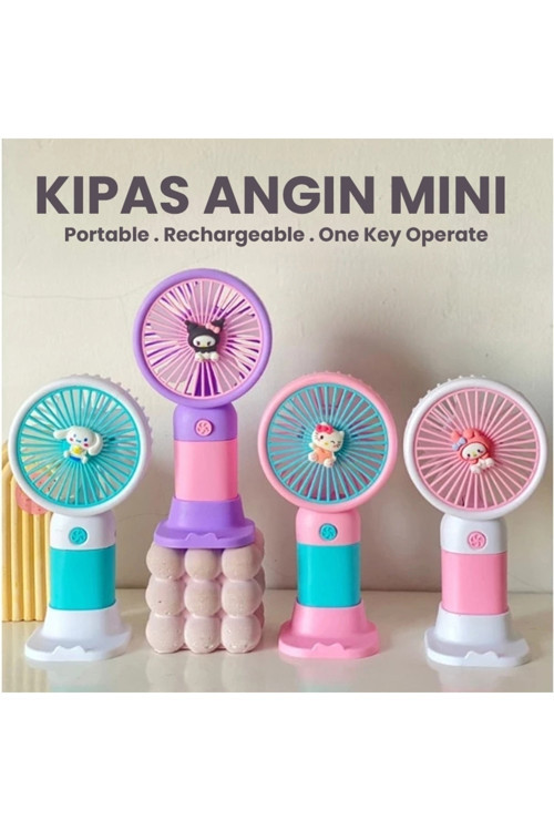 Şarjlı Mini El Fanı ve Masa Fanı Soğutucu Pervane Taşınabilir Şarj Edilebilir Pratik Mini Vantilatör
