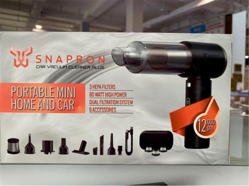 SNV-3002 12000PA 2000Mah 9in1 Güçlü Vakum Ve Üflemeli Şarjlı Katlanabilir Araç Süpürgesi