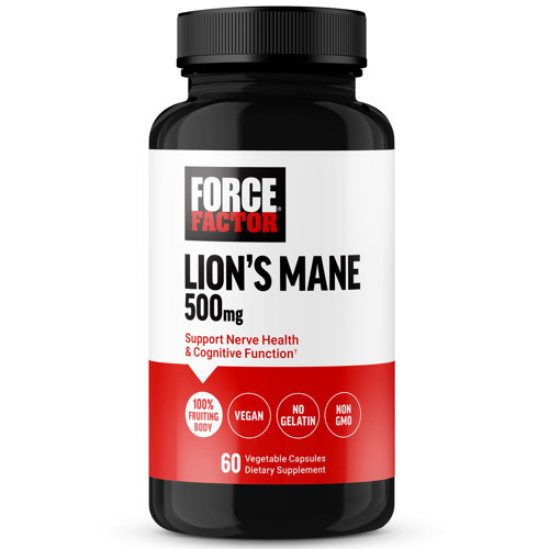 Lion's Mane, 500 mg Aslan yelesi mantarı 60 Vegetable Vegan Caps