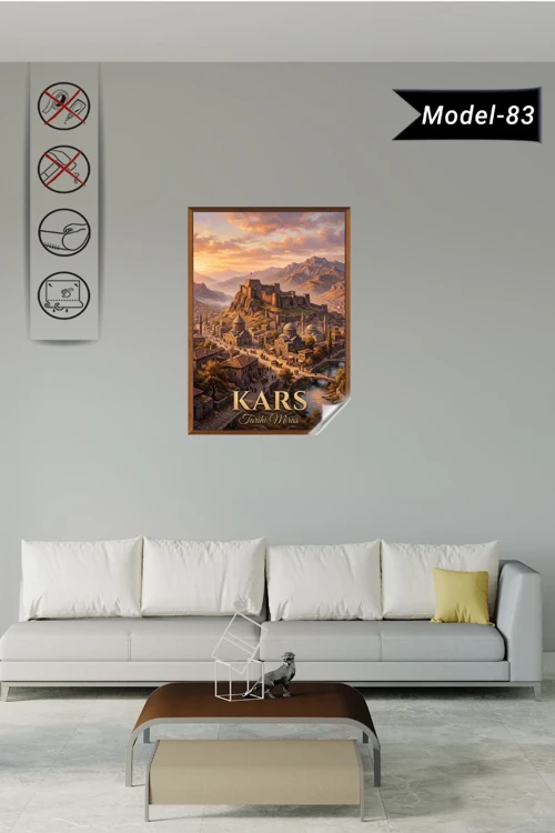 Türkiye İller Tablo - Poster Kars (Model-83)
