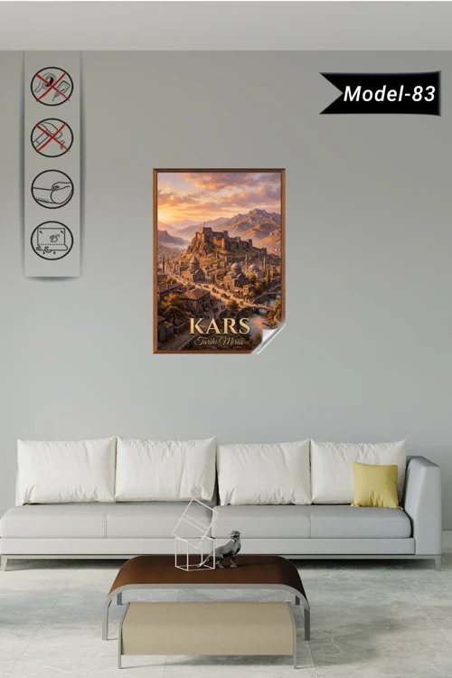 Türkiye İller Tablo - Poster Kars (Model-83)