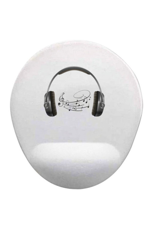 Headphone Oval Bilek Destekli Mouse Pad