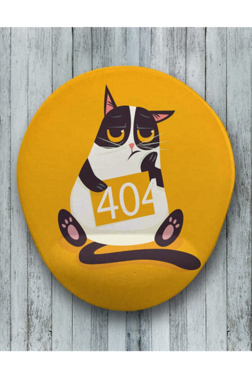 Eror 404 Oval Bilek Destekli Mouse Pad