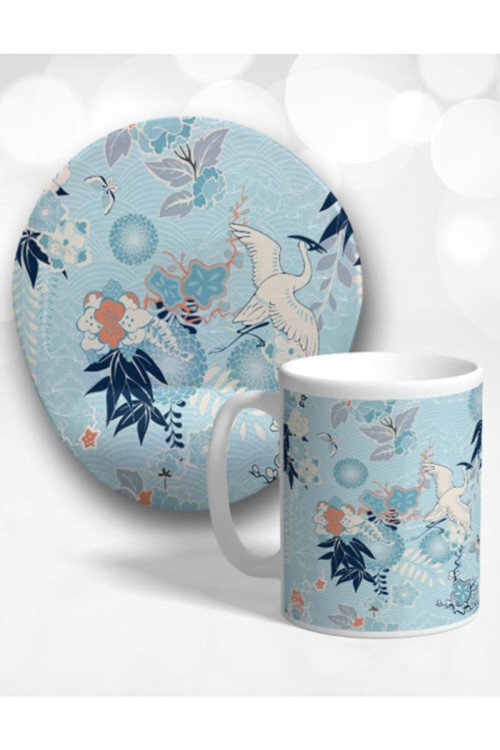 Kimono Oval Bilek Destekli Mouse Pad Ve Kupa Bardak