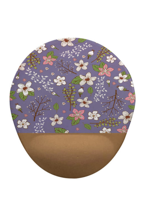 Çiçekler5 Oval Bilek Destekli Mouse Pad