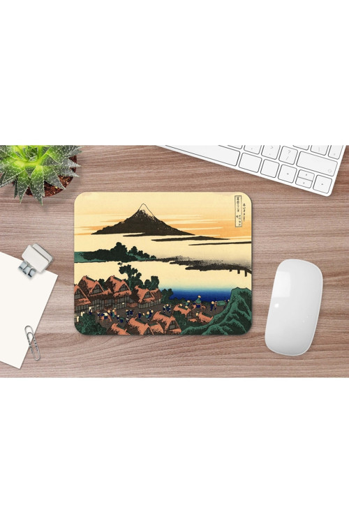 Hokusai Dawn At İsawa İn The Kai Province 17 X 21 Cm Mouse Pad