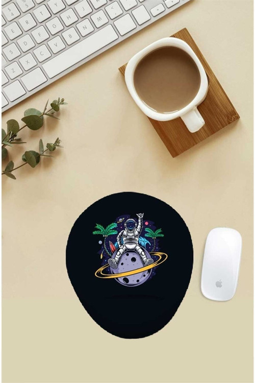 Dansçı Astronot Desenli Bilek Destekli Mouse Pad