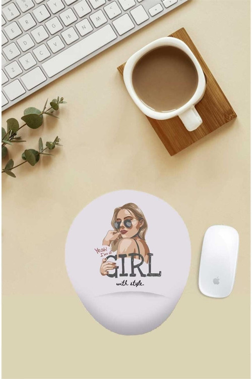 I'm A Girl Yazılı Bilek Destekli Mouse Pad