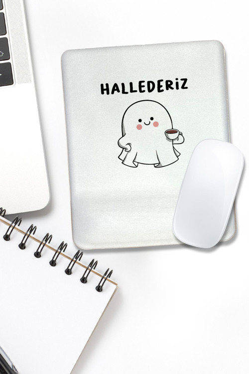Mouse Pad Baskılı Bilek Destekli Hallederiz