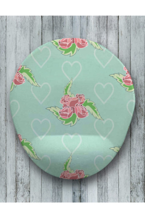 Rose Oval Bilek Destekli Mouse Pad