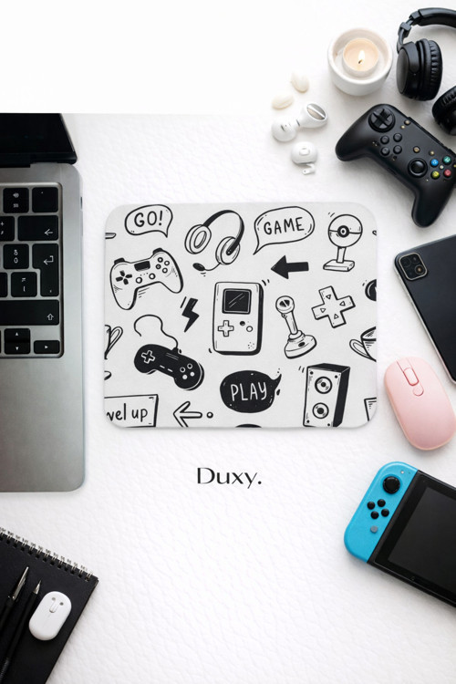 Oyuncu Mouse Pad Gamer, 23x19 cm, Kaymaz Taban, Ev, Ofis ve Oyun için Rahat ve Yumuşak Mousepad