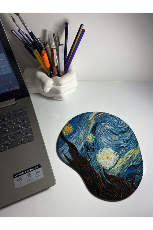 Yıldızlı Geceler Bilek Destekli Mouse Pad