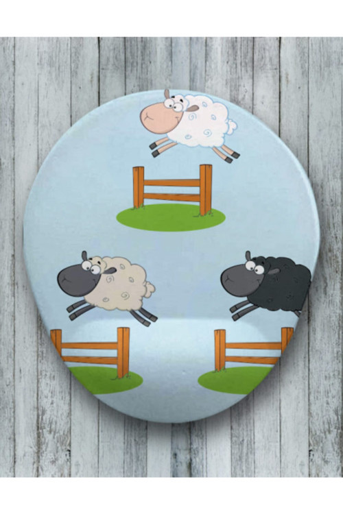 Sheeps Oval Bilek Destekli Mouse Pad