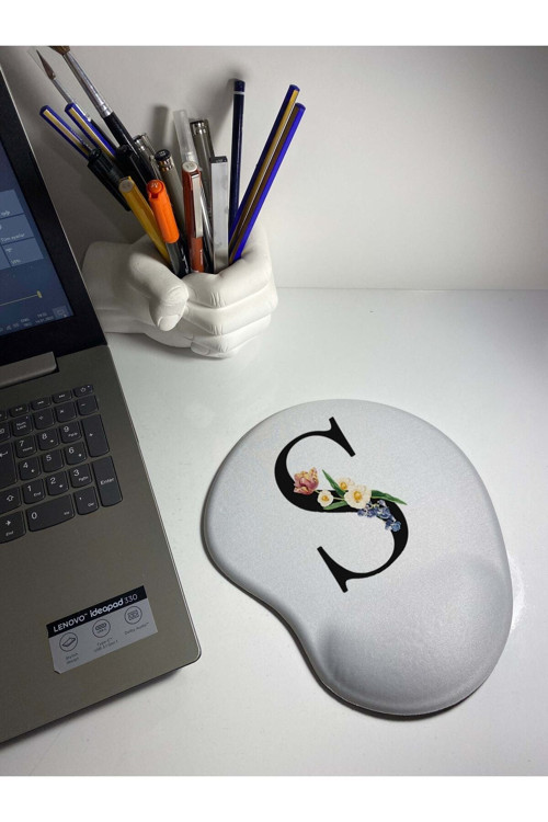 Harf Bakılı Bilek Destekli Mouse Pad