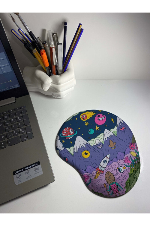 Carton Illustrator Bilek Destekli Mouse Pad