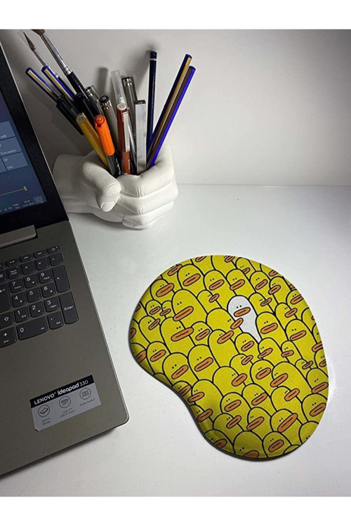 Sarı Ördekler Bilek Destekli Mouse Pad
