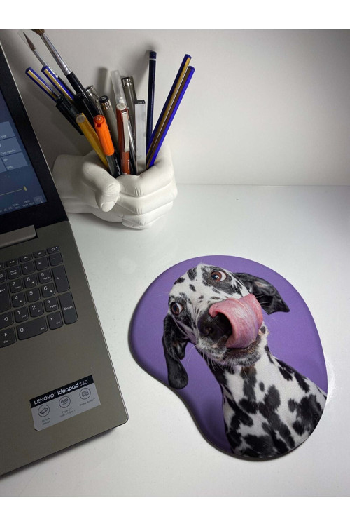 Dalmaçyalı Köpüş Baskılı Bilek Destekli Mouse Pad