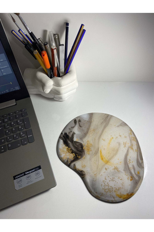 Mermer Desenli 2702222 Bilek Destekli Mouse Pad