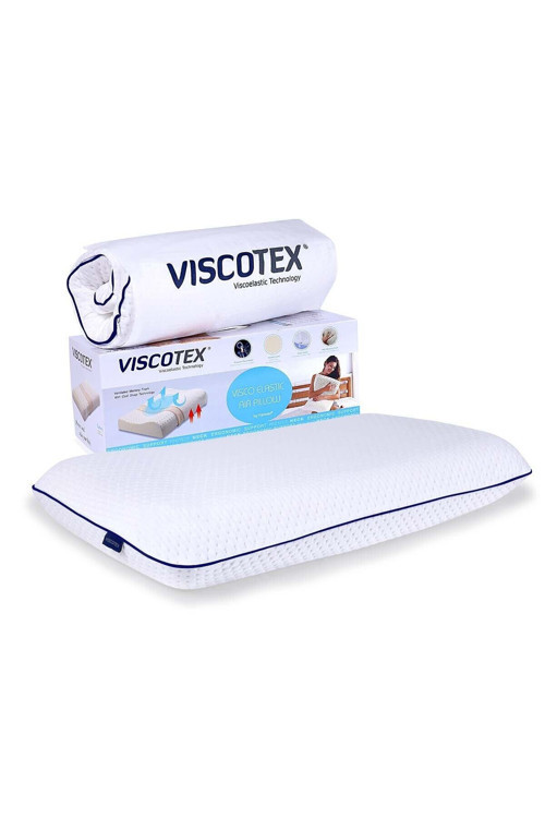 Boyun Destekli Visco Ortopedik Duyarlı (SENSİTİVE PİLLOW) Yastık, 70x40x15 Cm, Beyaz