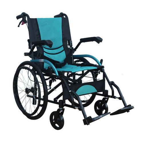G503 Alüminyum Tekerlekli Sandalye – Hafif, Katlanabilir, Refakatçi Frenli, 120 kg Kapasiteli