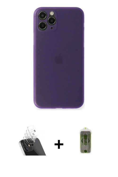 ieg™ iPhone 11 Pro Kılıf Yadigar Yansıma Serisi - Siyah Joko Magic 5D Hayalet Cam + Şeffaf Kamera Le