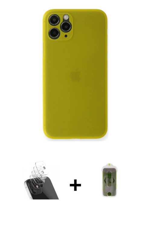 ieg™ iPhone 11 Pro Kılıf Yadigar Yansıma Serisi - Siyah Joko Magic 5D Hayalet Cam + Şeffaf Kamera Le