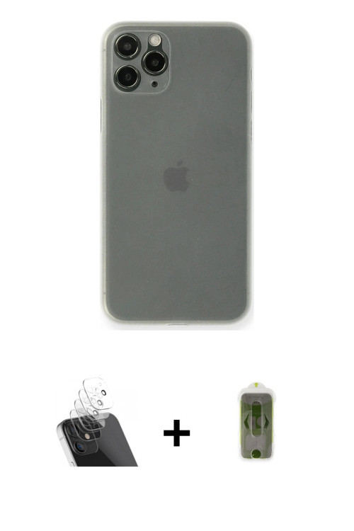 ieg™ iPhone 11 Pro Kılıf Yadigar Yansıma Serisi - Siyah Joko Magic 5D Hayalet Cam + Şeffaf Kamera Le
