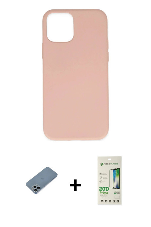 ieg™ iPhone 11 Pro Kılıf Ahenk Serisi - Siyah 20D Premium Cam Ekran Koruyucu + Sierra Blue Shine Kam