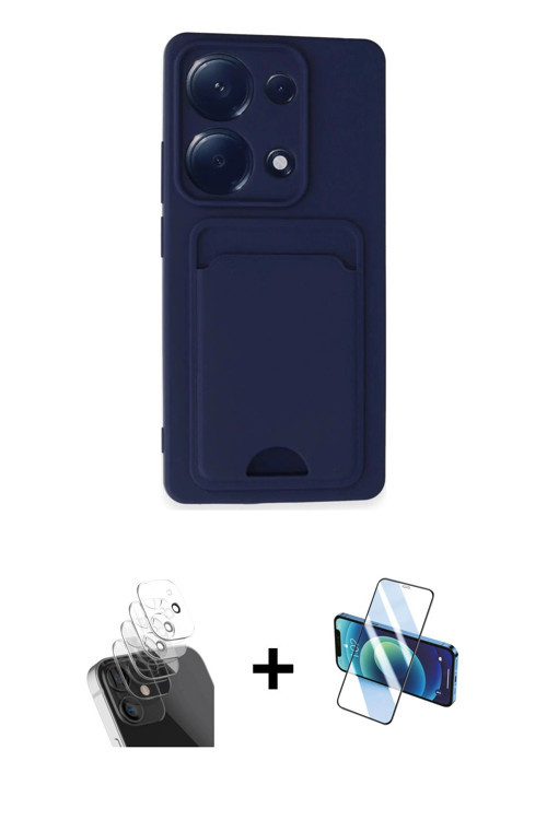 ieg™ Redmi Note 13 Pro 4G Kılıf Vadi Çizgi Prime - Siyah 3D Antistatik Seramik Nano Ekran Koruyucu +