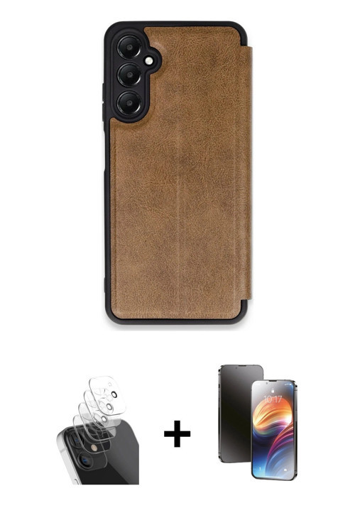 ieg™ Galaxy A15 4G Kılıf Zirve Yansıma Serisi - Siyah 3D Antistatik Mat Seramik Nano Ekran Koruyucu